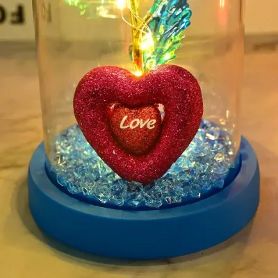 Immortal Flower Glass Dome LED Light 